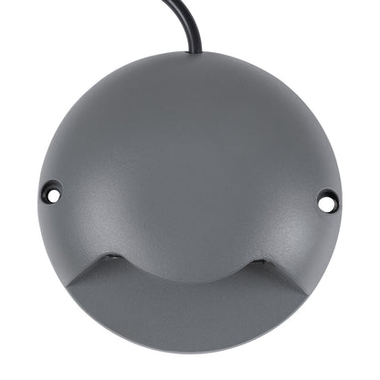 STEP-LUNA 90622 Αρχιτεκτονικό Φωτιστικό Διαδρόμου/Σκαλοπατιού LED 3W 330lm 10° DC 24V Αδιάβροχο IP65 Θερμό Λευκό 2700K Dimmable - Γκρι Ανθρακί - Φ12 x Υ3