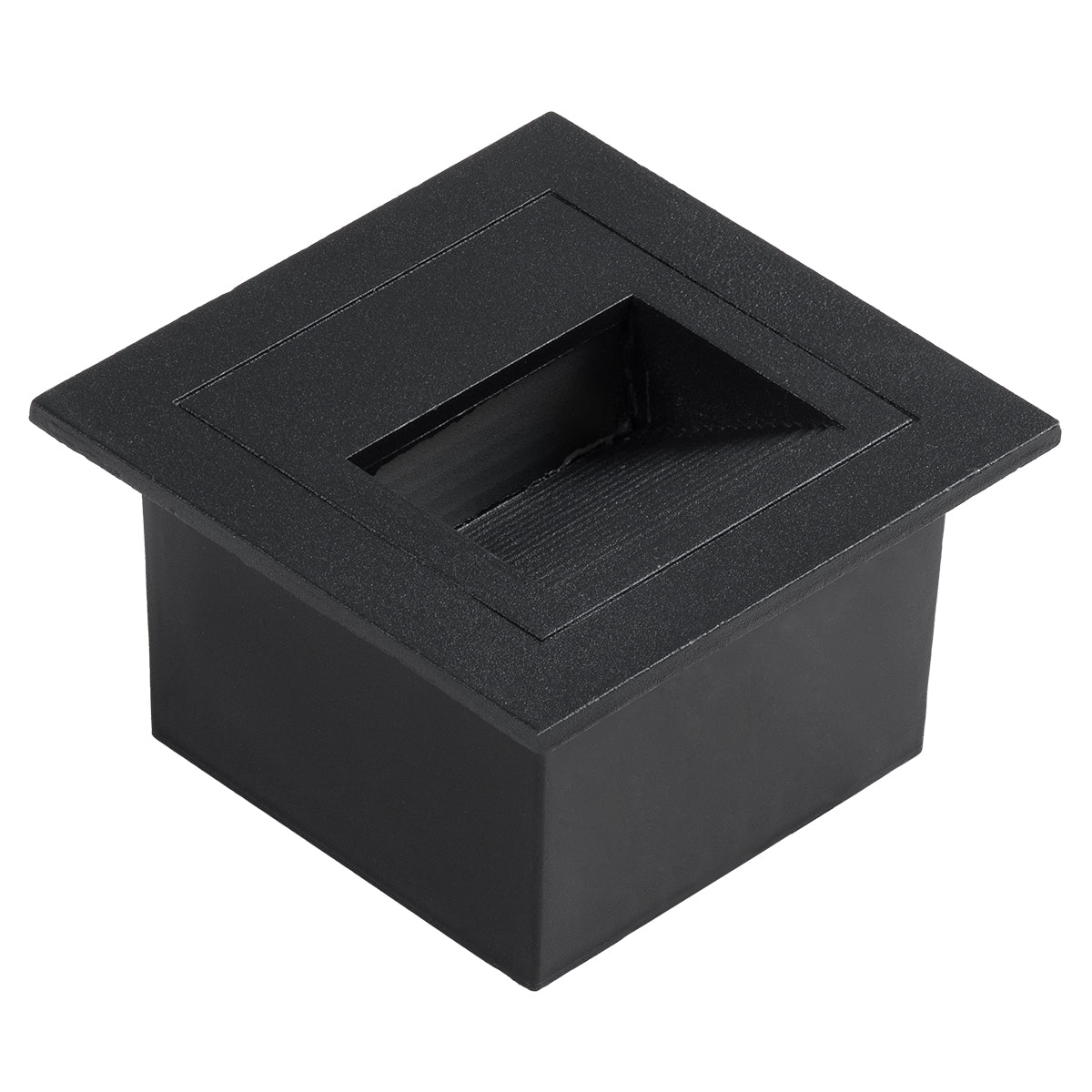 STEP-MINA 90625 Χωνευτό Αρχιτεκτονικό Φωτιστικό Διαδρόμου/Σκαλοπατιού LED 3W 330lm 30° DC 24V Αδιάβροχο IP65 Θερμό Λευκό 2700K Dimmable - Μαύρο - Μ8.3 x Π8.3 x Υ5 / Q6.6εκ