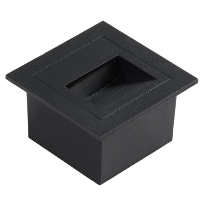 STEP-MINA 90625 Χωνευτό Αρχιτεκτονικό Φωτιστικό Διαδρόμου/Σκαλοπατιού LED 3W 330lm 30° DC 24V Αδιάβροχο IP65 Θερμό Λευκό 2700K Dimmable - Μαύρο - Μ8.3 x Π8.3 x Υ5 / Q6.6εκ