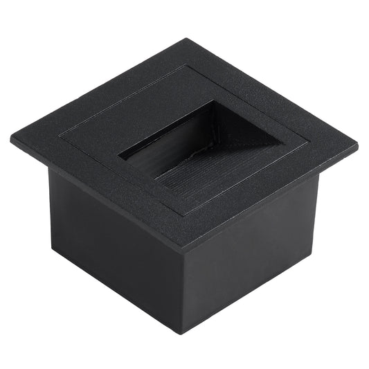 STEP-MINA 90625 Χωνευτό Αρχιτεκτονικό Φωτιστικό Διαδρόμου/Σκαλοπατιού LED 3W 330lm 30° DC 24V Αδιάβροχο IP65 Θερμό Λευκό 2700K Dimmable - Μαύρο - Μ8.3 x Π8.3 x Υ5 / Q6.6εκ