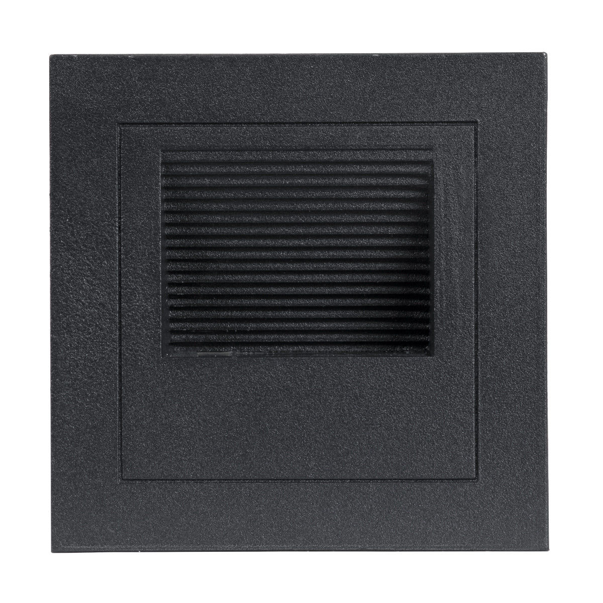 STEP-MINA 90625 Χωνευτό Αρχιτεκτονικό Φωτιστικό Διαδρόμου/Σκαλοπατιού LED 3W 330lm 30° DC 24V Αδιάβροχο IP65 Θερμό Λευκό 2700K Dimmable - Μαύρο - Μ8.3 x Π8.3 x Υ5 / Q6.6εκ