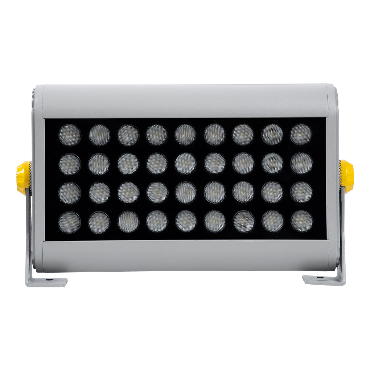 FLOOD-HENA 90639 Προβολέας Wall Washer για Φωτισμό Κτιρίων LED 36W 3240lm 30° AC 220-240V Αδιάβροχο IP65 Μ30 x Π6 x Υ17cm Θερμό Λευκό 3000K - Ασημί