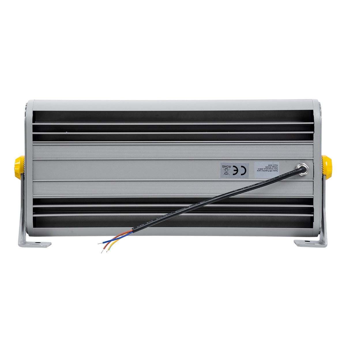 FLOOD-HENA 90640 Προβολέας Wall Washer για Φωτισμό Κτιρίων LED 48W 4320lm 30° AC 220-240V Αδιάβροχο IP65 Μ39 x Π6 x Υ17cm Θερμό Λευκό 3000K - Ασημί