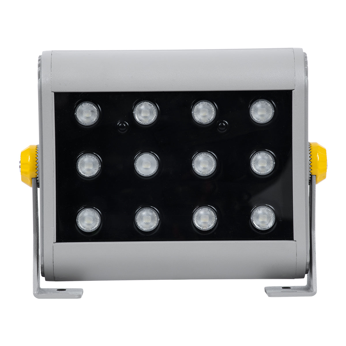 FLOOD-HENA 90641 Προβολέας Wall Washer για Φωτισμό Κτιρίων LED 24W 2400lm 30° DC 24V Αδιάβροχο IP65 Μ22.5 x Π6 x Υ16.5cm Πολύχρωμο RGB DMX512 - Ασημί