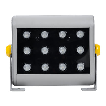 FLOOD-HENA 90641 Προβολέας Wall Washer για Φωτισμό Κτιρίων LED 24W 2400lm 30° DC 24V Αδιάβροχο IP65 Μ22.5 x Π6 x Υ16.5cm Πολύχρωμο RGB DMX512 - Ασημί