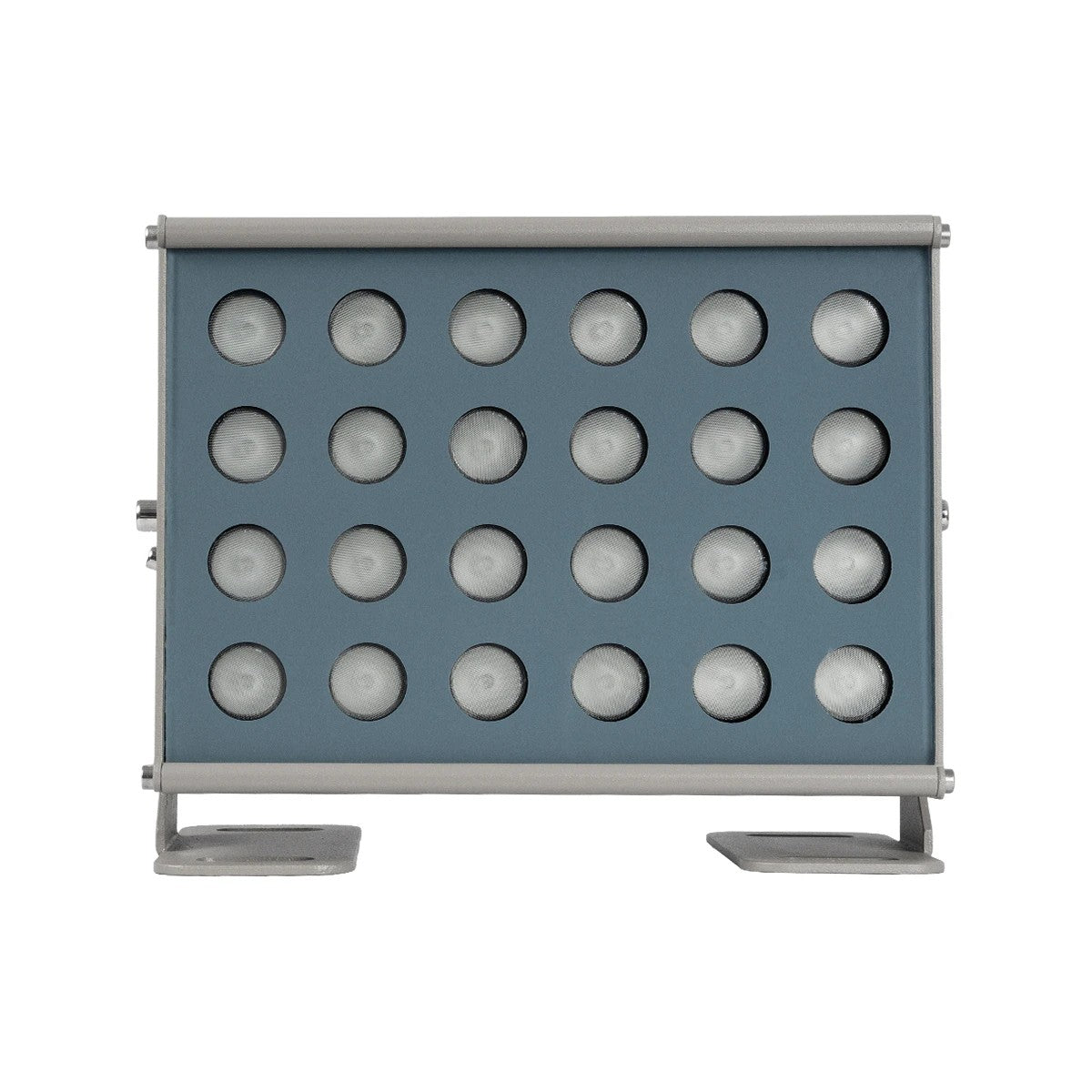 FLOODHENO 999-0264 Προβολέας Σποτ Wall Washer LED 36W 2880lm 30° DC 24V Αδιάβροχο IP65 Πολύχρωμο RGB Dimmable DMX512 - Bridgelux SMD Chip - Γκρι - Μ22 x Π11 x Υ16.5