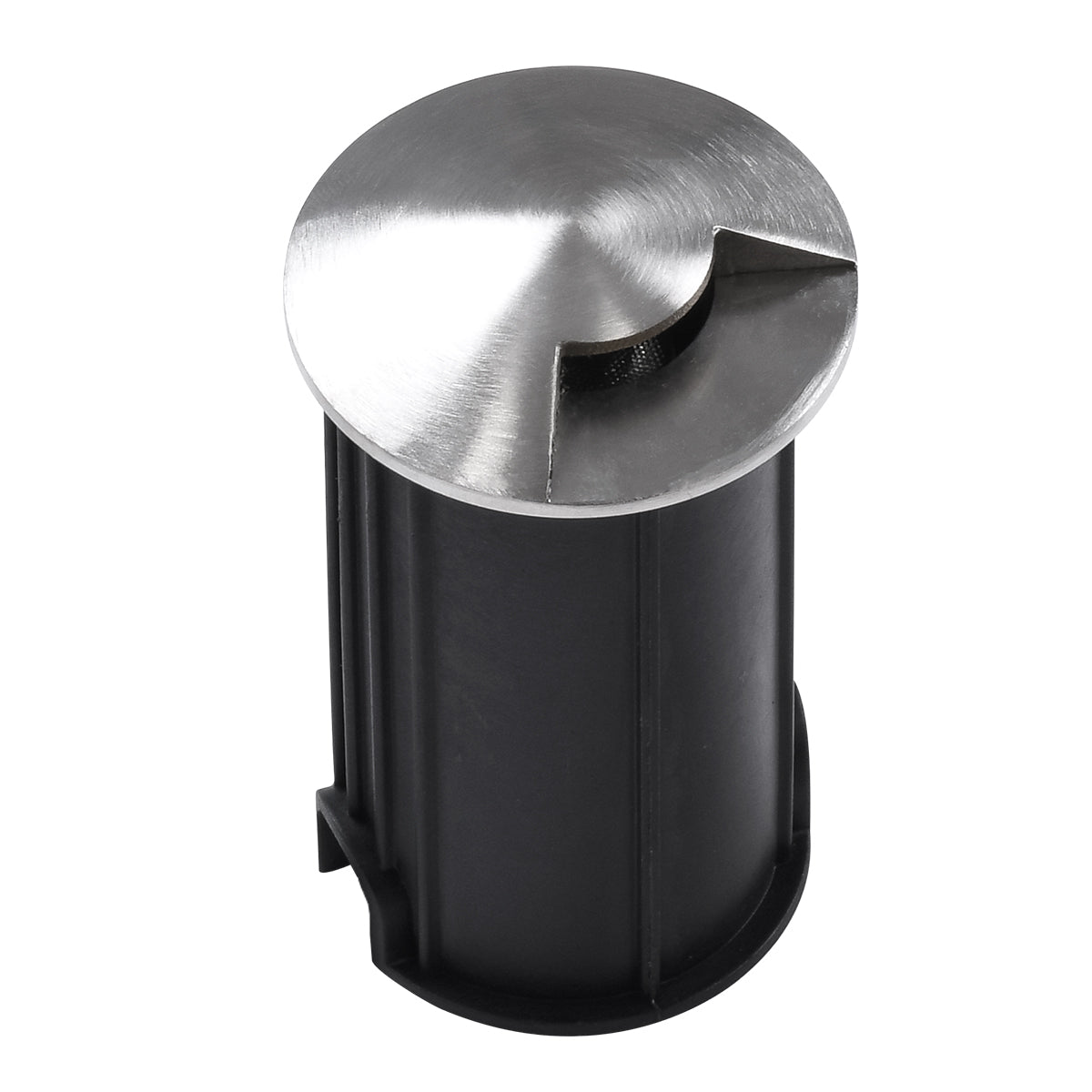 UNDERGROUND-RENA 90660 Χωνευτό Φωτιστικό Σποτ Δαπέδου One Sided LED 1W 110lm 30° DC 24V Αδιάβροχο IP68 Φ5 x Υ9cm Θερμό Λευκό 3000K - Ανοξείδωτο Ατσάλι