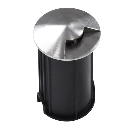 UNDERGROUND-RENA 90660 Χωνευτό Φωτιστικό Σποτ Δαπέδου One Sided LED 1W 110lm 30° DC 24V Αδιάβροχο IP68 Φ5 x Υ9cm Θερμό Λευκό 3000K - Ανοξείδωτο Ατσάλι