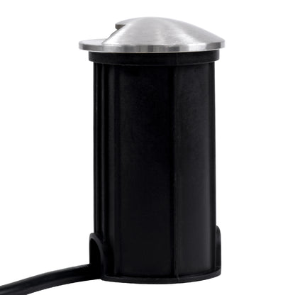 UNDERGROUND-RENA 90660 Χωνευτό Φωτιστικό Σποτ Δαπέδου One Sided LED 1W 110lm 30° DC 24V Αδιάβροχο IP68 Φ5 x Υ9cm Θερμό Λευκό 3000K - Ανοξείδωτο Ατσάλι