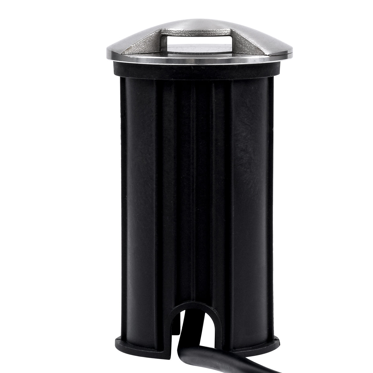 UNDERGROUND-RENA 90662 Χωνευτό Φωτιστικό Σποτ Δαπέδου Two Sided LED 1W 110lm 30° DC 24V Αδιάβροχο IP68 Φ5 x Υ9cm Θερμό Λευκό 3000K - Ανοξείδωτο Ατσάλι