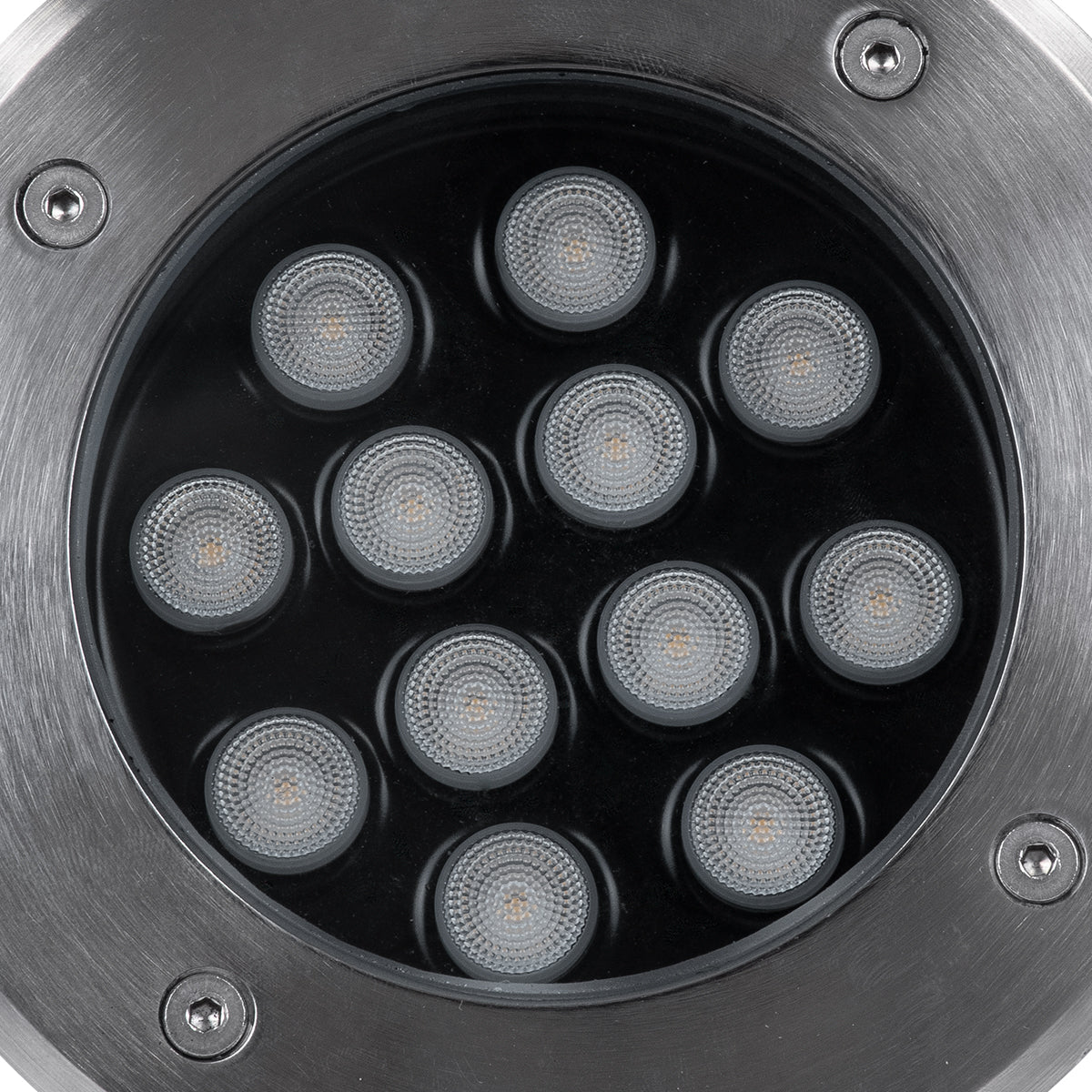 UNDERGROUND-TINA 90668 Χωνευτό Φωτιστικό Σποτ Δαπέδου LED 12W 1380lm 30° DC 24V Αδιάβροχο IP65 Φ16 x Υ9cm Φυσικό Λευκό 4500K - Ανοξείδωτο Ατσάλι