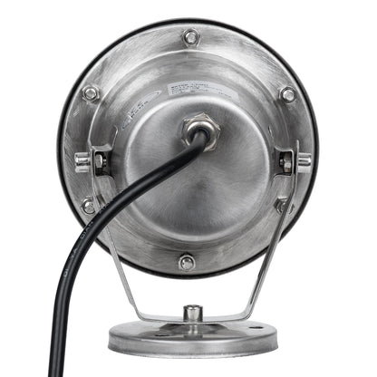 UNDERWATER-DINA 90676 Υποβρύχιος Προβολέας Σποτ για Σιντριβάνια/Πισίνες LED 6W 660lm 30° DC 24V Αδιάβροχο IP68 Θερμό Λευκό 2700K Dimmable - Ανοξείδωτο Ατσάλι 304 - Μ12 x Π12 x Υ14