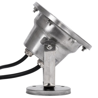 UNDERWATER-DINA 90677 Υποβρύχιο Φωτιστικό Σποτ Ειδικό για Σιντριβάνια LED 9W 945lm 30° DC 24V Αδιάβροχο IP68 Φ12 x Υ14cm Πολύχρωμο RGBW DMX512 - Ανοξείδωτο Ατσάλι