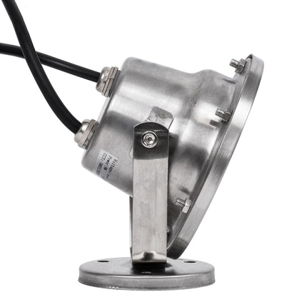 UNDERWATER-DINA 90677 Υποβρύχιο Φωτιστικό Σποτ Ειδικό για Σιντριβάνια LED 9W 945lm 30° DC 24V Αδιάβροχο IP68 Φ12 x Υ14cm Πολύχρωμο RGBW DMX512 - Ανοξείδωτο Ατσάλι