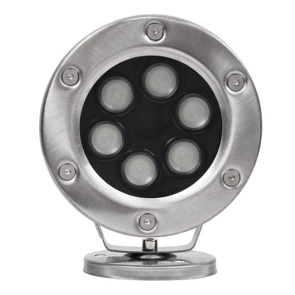 UNDERWATER-DINA 90677 Υποβρύχιο Φωτιστικό Σποτ Ειδικό για Σιντριβάνια LED 9W 945lm 30° DC 24V Αδιάβροχο IP68 Φ12 x Υ14cm Πολύχρωμο RGBW DMX512 - Ανοξείδωτο Ατσάλι