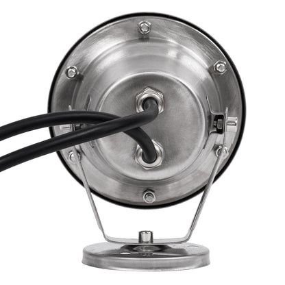 UNDERWATER-DINA 90677 Υποβρύχιο Φωτιστικό Σποτ Ειδικό για Σιντριβάνια LED 9W 945lm 30° DC 24V Αδιάβροχο IP68 Φ12 x Υ14cm Πολύχρωμο RGBW DMX512 - Ανοξείδωτο Ατσάλι