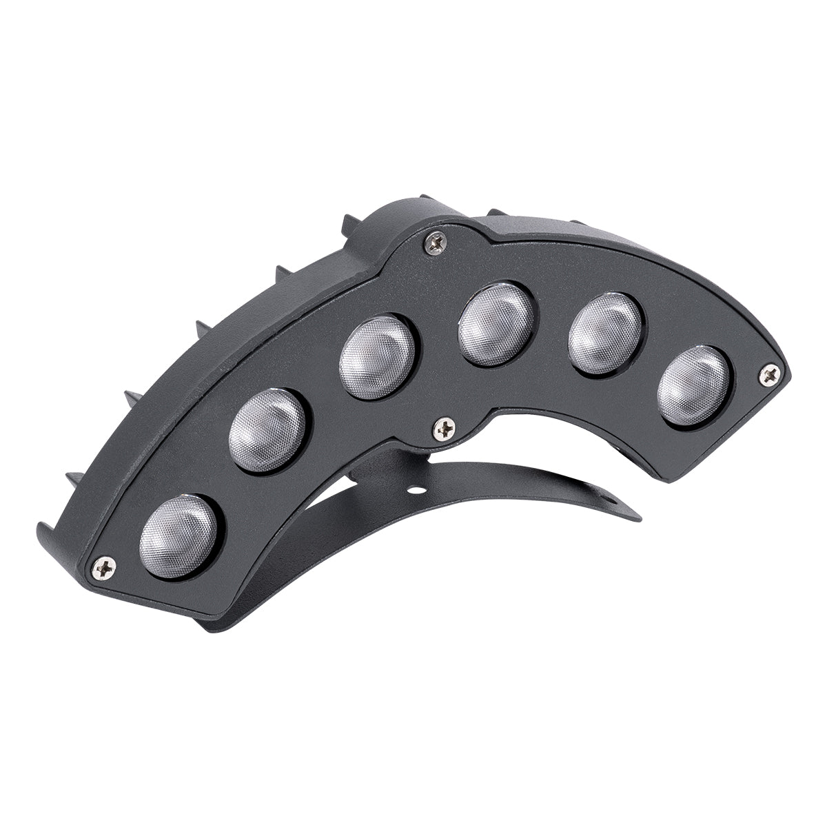 TREELIGHT-GINA 90679 Κυρτή Μπάρα Φωτισμού Wall Washer για Φυτά - Δέντρα LED 6W 660lm 30° DC 24V Αδιάβροχο IP65 Θερμό Λευκό 2700K Dimmable - Γκρι Ανθρακί - Μ18 x Π3.5 x Υ7