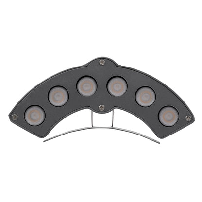 TREELIGHT-GINA 90679 Κυρτή Μπάρα Φωτισμού Wall Washer για Φυτά - Δέντρα LED 6W 660lm 30° DC 24V Αδιάβροχο IP65 Θερμό Λευκό 2700K Dimmable - Γκρι Ανθρακί - Μ18 x Π3.5 x Υ7