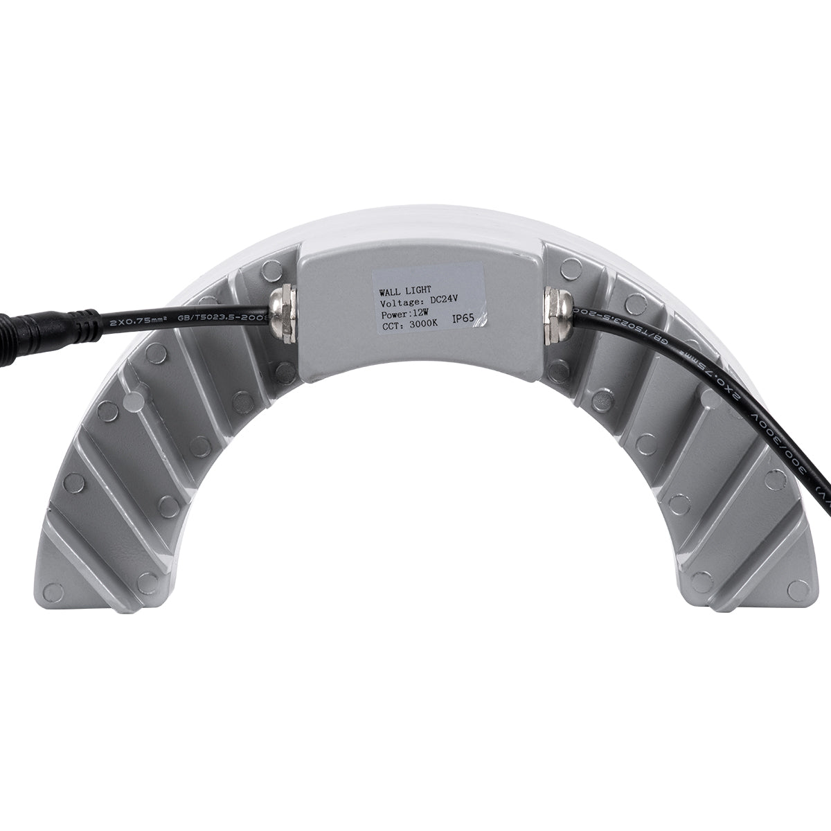 TREELIGHT-WINA 90681 Κυρτή Μπάρα Φωτισμού Wall Washer για Φυτά - Δέντρα LED 12W 1320lm 30° DC 24V Αδιάβροχο IP65 Θερμό Λευκό 2700K Dimmable - Γκρι Ανθρακί - Μ23.5 x Π7.5 x Υ12