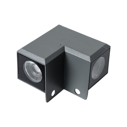 WALLLIGHT-DONA 90732 Αρχιτεκτονικό Γωνιακό Φωτιστικό LED 10W 950lm 10° DC 24V Αδιάβροχο IP65 Φυσικό Λευκό 4500K Dimmable - Γκρι Ανθρακί - Μ8 x Π8 x Υ6