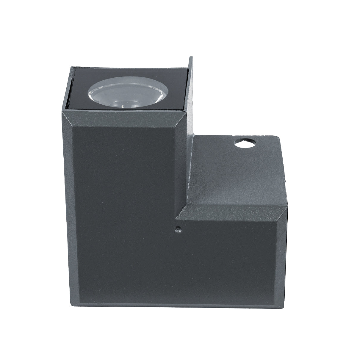 WALLLIGHT-DONA 90732 Αρχιτεκτονικό Γωνιακό Φωτιστικό LED 10W 950lm 10° DC 24V Αδιάβροχο IP65 Φυσικό Λευκό 4500K Dimmable - Γκρι Ανθρακί - Μ8 x Π8 x Υ6