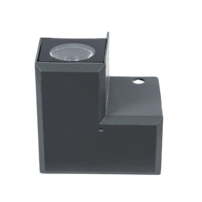 WALLLIGHT-DONA 90732 Αρχιτεκτονικό Γωνιακό Φωτιστικό LED 10W 950lm 10° DC 24V Αδιάβροχο IP65 Φυσικό Λευκό 4500K Dimmable - Γκρι Ανθρακί - Μ8 x Π8 x Υ6