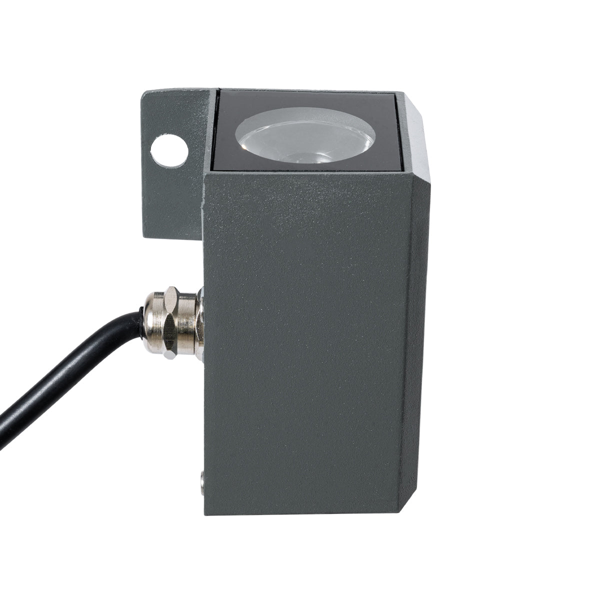 WALLLIGHT-DONA 90732 Αρχιτεκτονικό Γωνιακό Φωτιστικό LED 10W 950lm 10° DC 24V Αδιάβροχο IP65 Φυσικό Λευκό 4500K Dimmable - Γκρι Ανθρακί - Μ8 x Π8 x Υ6