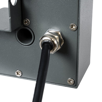 WALLLIGHT-DONA 90732 Αρχιτεκτονικό Γωνιακό Φωτιστικό LED 10W 950lm 10° DC 24V Αδιάβροχο IP65 Φυσικό Λευκό 4500K Dimmable - Γκρι Ανθρακί - Μ8 x Π8 x Υ6