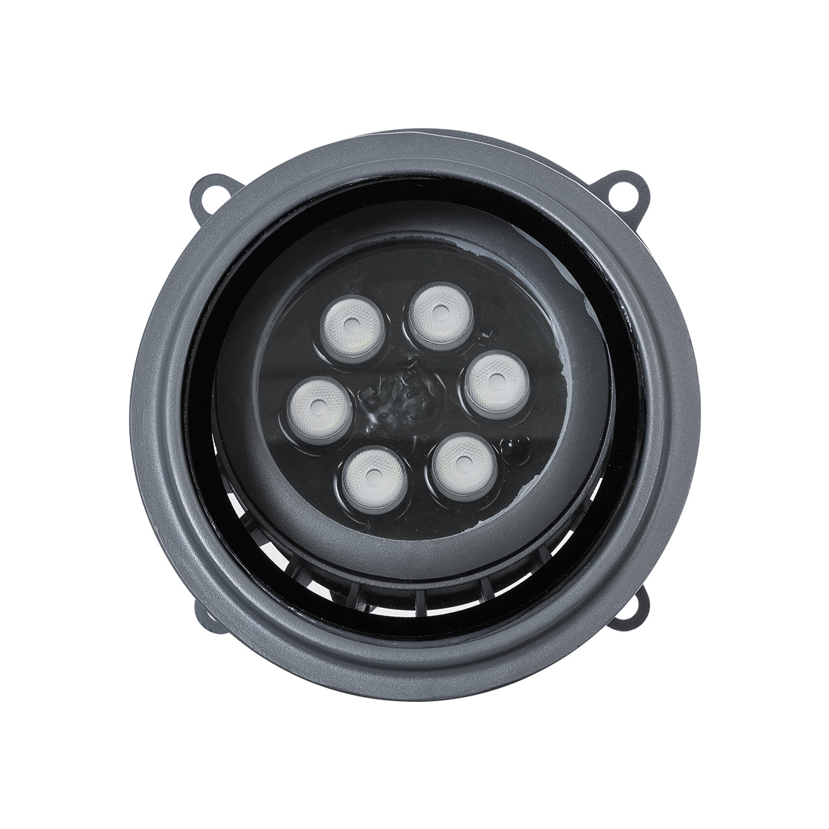 FLOOD-MILO 90736 Κινούμενος Προβολέας - Σποτ Φωτισμού Wall Washer για Φωτισμό Κτιρίων LED 12W 1020lm 10° DC 24V Αδιάβροχο IP67 Φ17 x Υ26cm RGBW DMX512 - Γκρι Ανθρακί