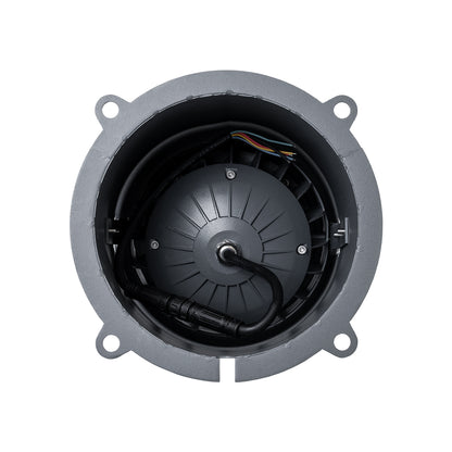 FLOOD-MILO 90736 Κινούμενος Προβολέας - Σποτ Φωτισμού Wall Washer για Φωτισμό Κτιρίων LED 12W 1020lm 10° DC 24V Αδιάβροχο IP67 Φ17 x Υ26cm RGBW DMX512 - Γκρι Ανθρακί