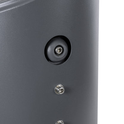 FLOOD-MILO 90736 Κινούμενος Προβολέας - Σποτ Φωτισμού Wall Washer για Φωτισμό Κτιρίων LED 12W 1020lm 10° DC 24V Αδιάβροχο IP67 Φ17 x Υ26cm RGBW DMX512 - Γκρι Ανθρακί