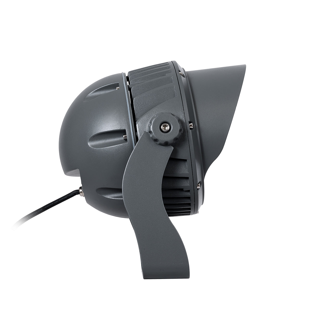 FLOOD-DIMO 90743 Προβολέας Wall Washer με Αντιθαμβωτική Γρίλια για Φωτισμό Κτιρίων LED 54W 4860lm 10° AC 220-240V Αδιάβροχο IP67 Μ26 x Π28 x Υ35cm Θερμό Λευκό 2700K - Γκρι Ανθρακί