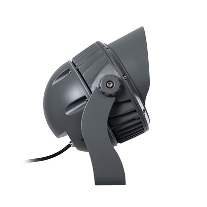 FLOOD-DIMO 90743 Προβολέας Wall Washer με Αντιθαμβωτική Γρίλια για Φωτισμό Κτιρίων LED 54W 4860lm 10° AC 220-240V Αδιάβροχο IP67 Μ26 x Π28 x Υ35cm Θερμό Λευκό 2700K - Γκρι Ανθρακί