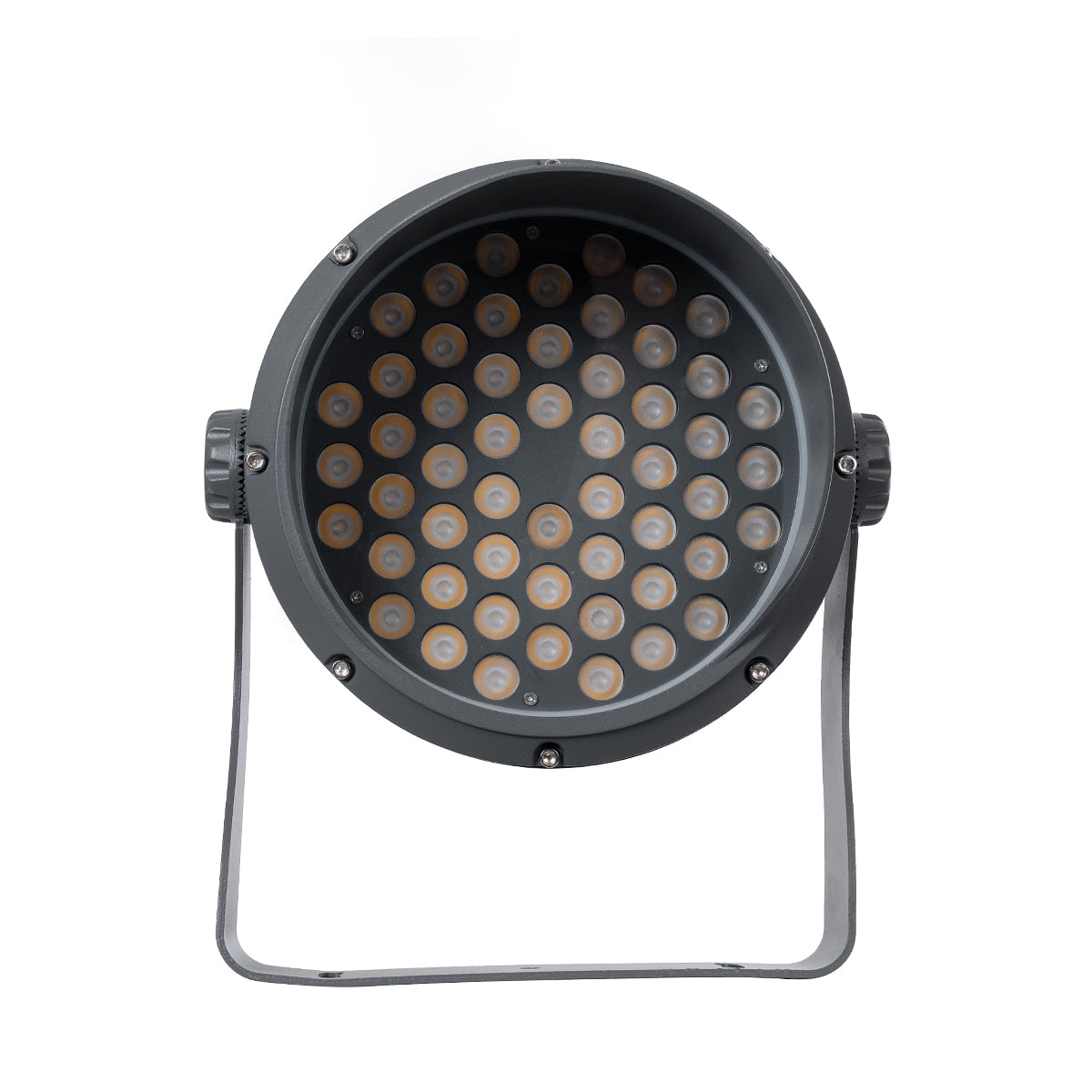 FLOOD-DIMO 90743 Προβολέας Wall Washer με Αντιθαμβωτική Γρίλια για Φωτισμό Κτιρίων LED 54W 4860lm 10° AC 220-240V Αδιάβροχο IP67 Μ26 x Π28 x Υ35cm Θερμό Λευκό 2700K - Γκρι Ανθρακί