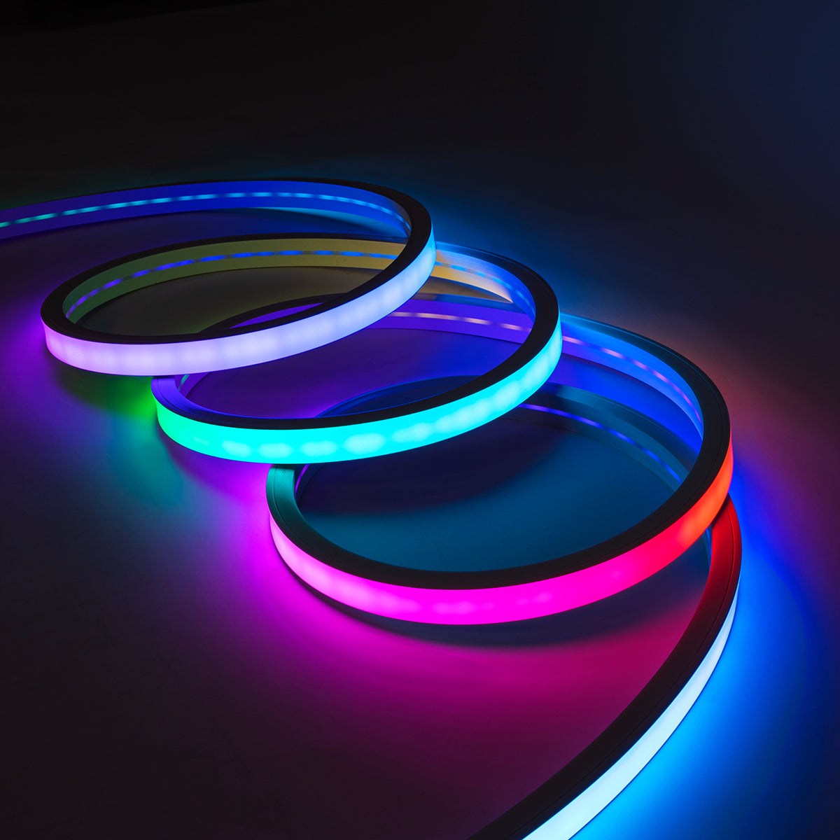NEONIO 90754 Ψηφιακή Pixel Addressable Ταινία Neon Flex LED 14.4W/m 864lm/m 90° DC 12V Αδιάβροχο IP67 60 x SMD5050 Chip/m 20 x Pixel/m Πολύχρωμο RGB Dimmable SPI/TTL Protocol IC SM16703P/WS2811/WS2812 - Μ1000 x Π3 x Υ2 - Ρολό 10 Μέτρων