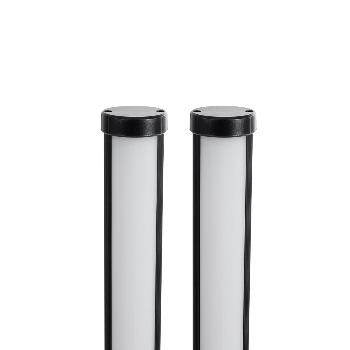 DIGICOLUMN 90760 Σετ 2 Μοντέρνα Επιτραπέζια Φωτιστικά Γραφείου Digital Pixel Symphony Bars LED 16W 1280lm 180° DC 5V με USB 2.0 IP20 - Εναλλαγή Φωτισμού μέσω Τηλεχειριστηρίου - Πολύχρωμα RGB - Dimmable - Μαύρο - Φ3 x Υ45cm - Συσκευασία 2 Τεμαχίων