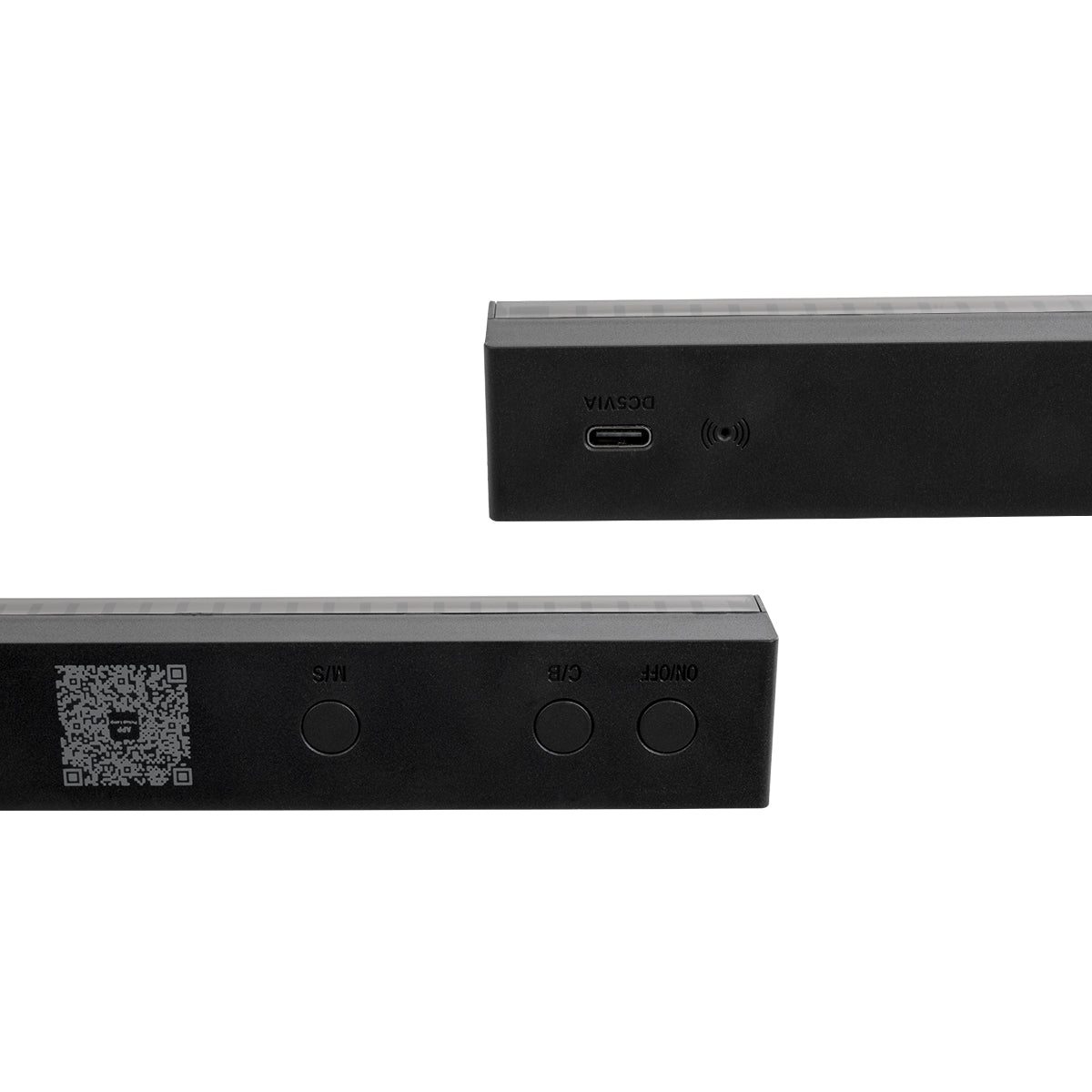 DIGICOLUMN 90761 Μοντέρνο Επιτραπέζιο Φωτιστικό Γραφείου WiFi Digital Pixel Rhythm Music Bar LED 8W 640lm 90° DC 5V με USB 2.0 & WiFi Mobile APP IP20 - Εναλλαγή Φωτισμού μέσω WiFi Εφαρμογής - Πολύχρωμο RGB - Dimmable - Μαύρο - Μ2.3 x Π2.5 x Υ19cm