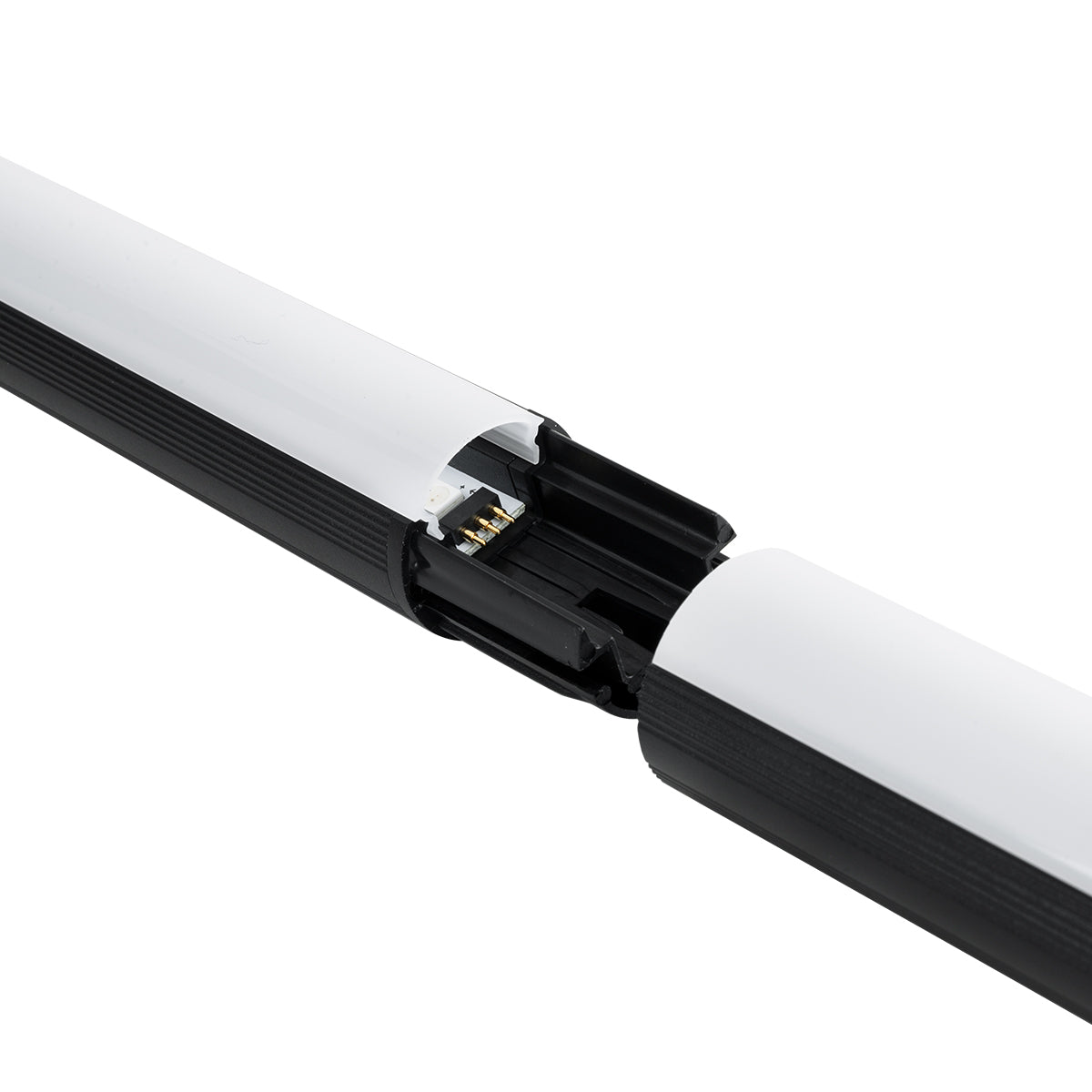 DIGICOLUMN 90763 Μοντέρνο Επιδαπέδιο Γραμμικό Ψηφιακό Φωτιστικό Digital Pixel Symphony Bar με RF Ασύρματο Χειριστήριο LED 16W 1280lm 180° DC 5V με USB 2.0 IP20 Πολύχρωμο RGB Dimmable - Μαύρο - Φ3 x Υ165