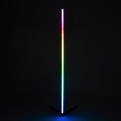 DIGICOLUMN 90763 Μοντέρνο Επιδαπέδιο Γραμμικό Ψηφιακό Φωτιστικό Digital Pixel Symphony Bar με RF Ασύρματο Χειριστήριο LED 16W 1280lm 180° DC 5V με USB 2.0 IP20 Πολύχρωμο RGB Dimmable - Μαύρο - Φ3 x Υ165