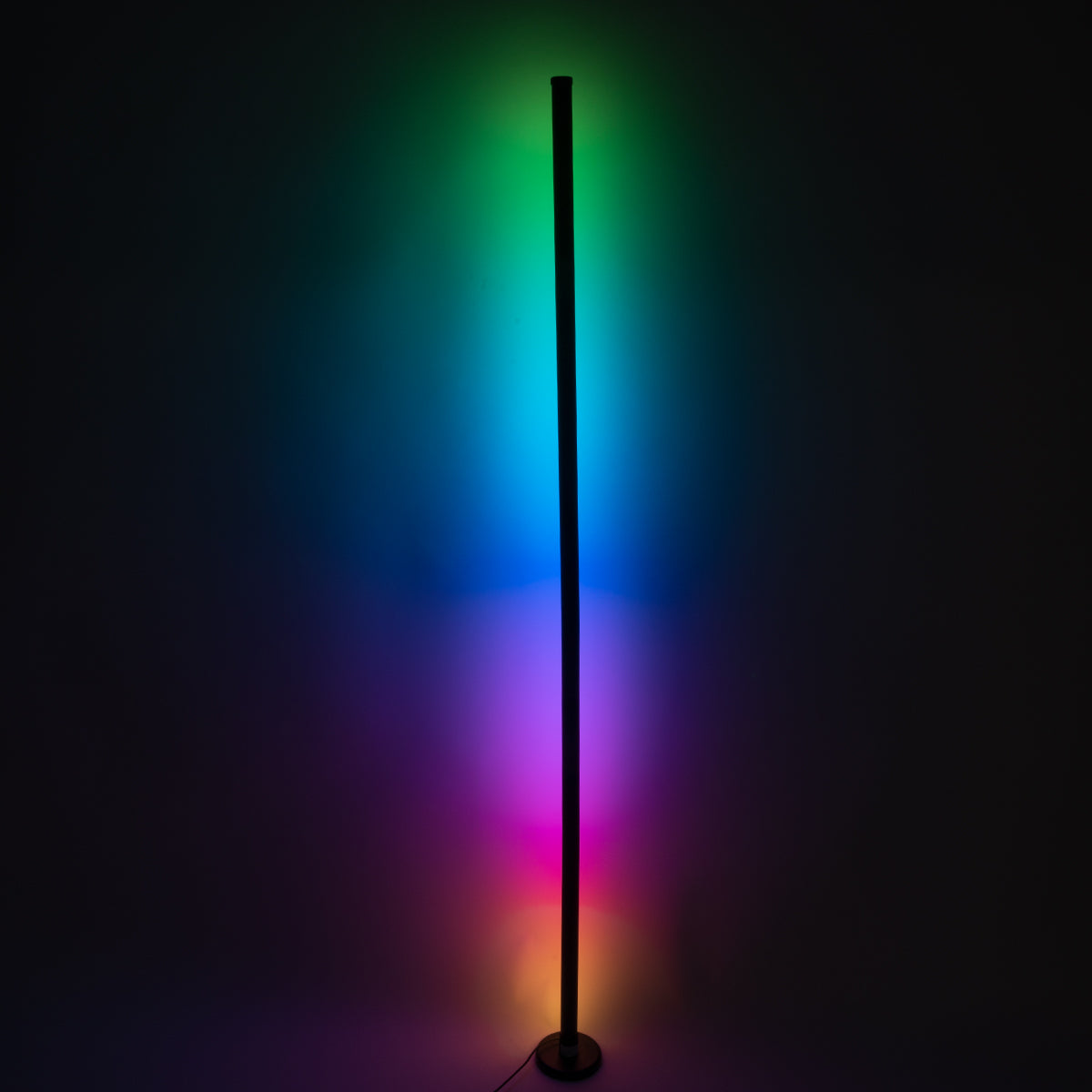 DIGICOLUMN 90764 Μοντέρνο Επιδαπέδιο Γραμμικό Ψηφιακό Φωτιστικό Digital Pixel Symphony Bar με RF Ασύρματο Χειριστήριο LED 16W 1280lm 180° DC 5V με USB 2.0 IP20 Πολύχρωμο RGB Dimmable - Μαύρο - Φ3 x Υ165