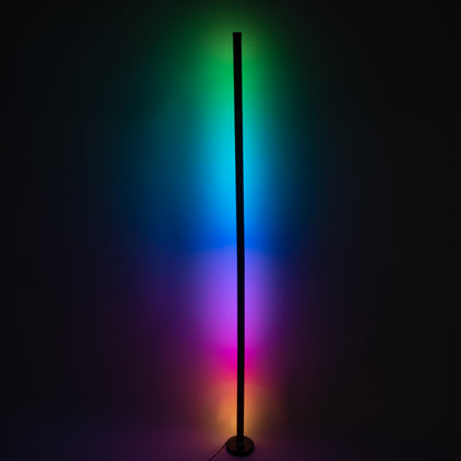 DIGICOLUMN 90764 Μοντέρνο Επιδαπέδιο Γραμμικό Ψηφιακό Φωτιστικό Digital Pixel Symphony Bar με RF Ασύρματο Χειριστήριο LED 16W 1280lm 180° DC 5V με USB 2.0 IP20 Πολύχρωμο RGB Dimmable - Μαύρο - Φ3 x Υ165