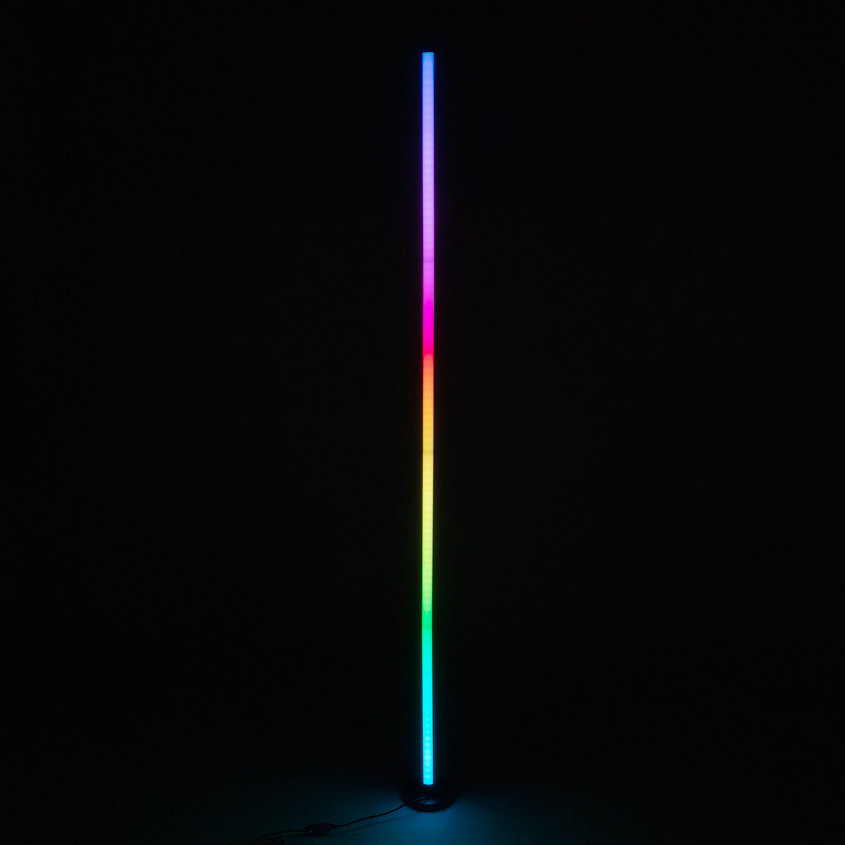 DIGICOLUMN 90764 Μοντέρνο Επιδαπέδιο Γραμμικό Ψηφιακό Φωτιστικό Digital Pixel Symphony Bar με RF Ασύρματο Χειριστήριο LED 16W 1280lm 180° DC 5V με USB 2.0 IP20 Πολύχρωμο RGB Dimmable - Μαύρο - Φ3 x Υ165