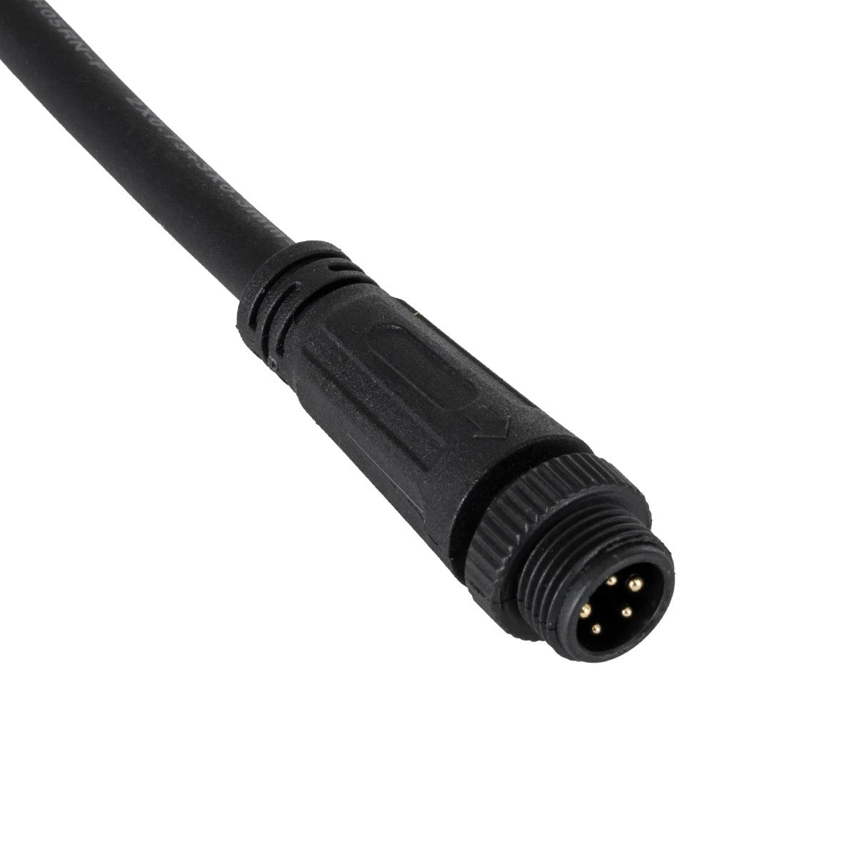 90780 Καλώδιο Τροφοδοσίας από DC Female σε Ατερμάτιστο Καλώδιο για RGB Spot & Wall Washer Μαύρο Μ1.5 x Π1.5 x Y20cm