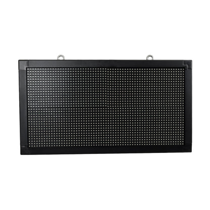 DISPLAY 90799 Κυλιόμενη Ψηφιακή Επιγραφή 64x32cm P10 Διπλής Όψης LED AC 220-240V Αδιάβροχο IP65 Πορτοκαλί - WiFi Control μέσω FK APP - Αισθητήρας Θερμοκρασίας & Υγρασίας - Μ70 x Π11 x Υ38.5cm