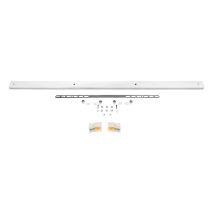 WALLBASE 77524 Γραμμική Μεταλλική Ροζέτα για Κρέμαση 4 Φωτιστικών - Λευκό - Μ120 x Π5 x Υ2