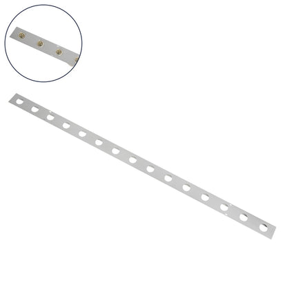 90829 Μεταλλικο Καλυμμα 1 Μέτρου 15 Τεμαχίων για Ψηφιακή Αλυσίδα Γιρλάντα 20 Σποτ LED με Κωδικό 90140 Ασημί Μ100 x Π4.7 x Υ1cm