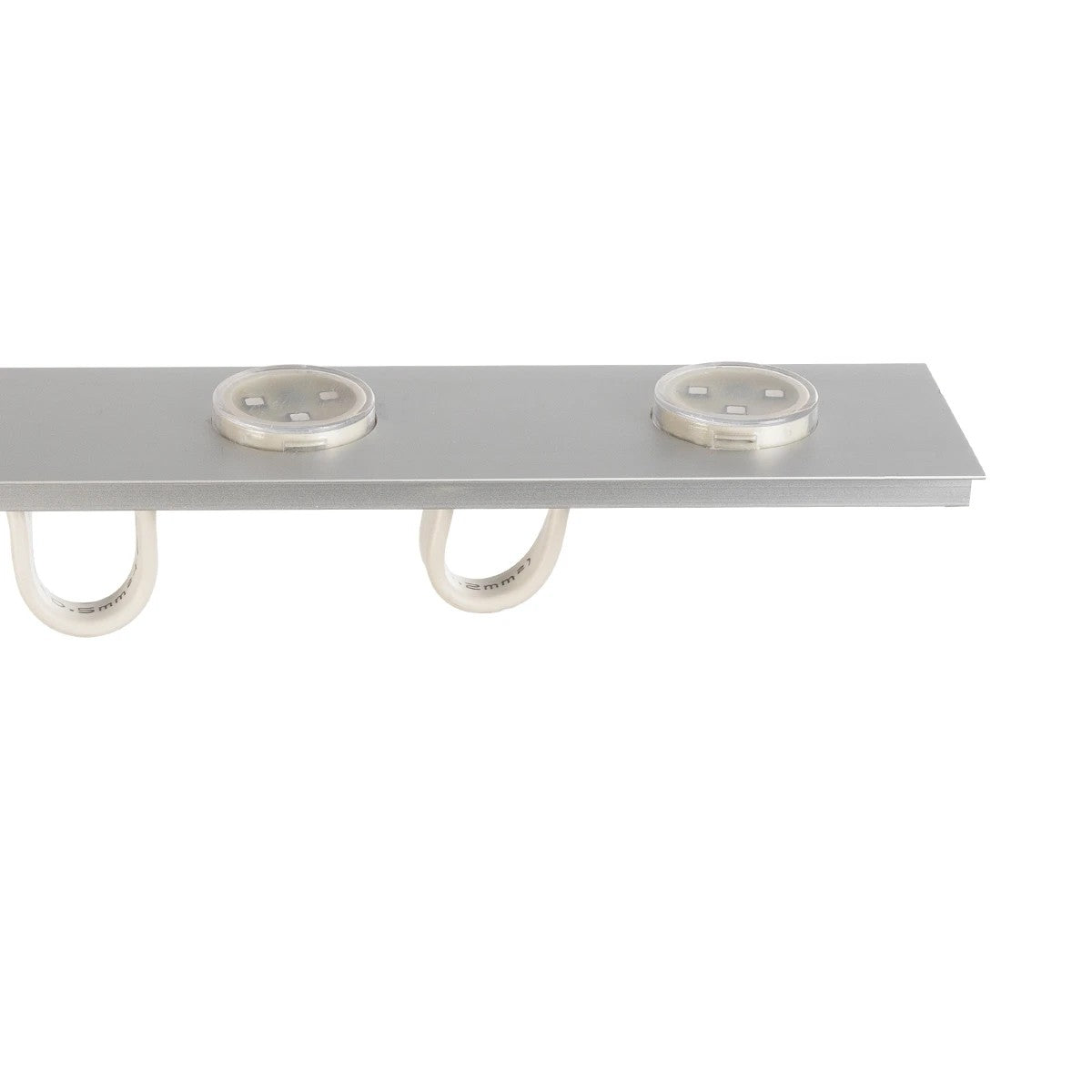 90829 Μεταλλικο Καλυμμα 1 Μέτρου 15 Τεμαχίων για Ψηφιακή Αλυσίδα Γιρλάντα 20 Σποτ LED με Κωδικό 90140 Ασημί Μ100 x Π4.7 x Υ1cm