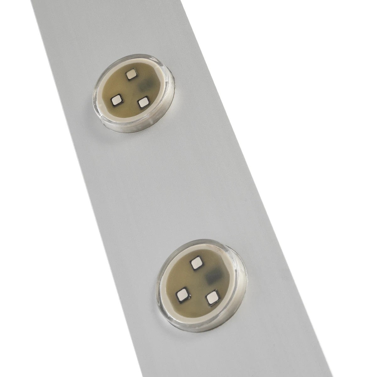 90829 Μεταλλικο Καλυμμα 1 Μέτρου 15 Τεμαχίων για Ψηφιακή Αλυσίδα Γιρλάντα 20 Σποτ LED με Κωδικό 90140 Ασημί Μ100 x Π4.7 x Υ1cm