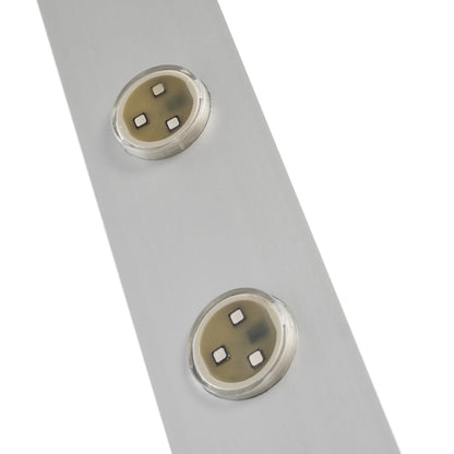 90829 Μεταλλικο Καλυμμα 1 Μέτρου 15 Τεμαχίων για Ψηφιακή Αλυσίδα Γιρλάντα 20 Σποτ LED με Κωδικό 90140 Ασημί Μ100 x Π4.7 x Υ1cm