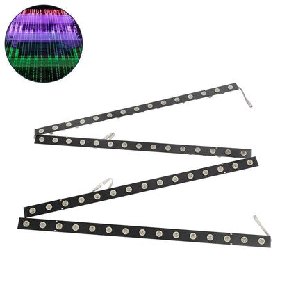 90830 4 x Digital Pixel Addressable Facade Aluminum Bars - 4 x Ψηφιακές Μπάρες Αλουμινίου Πρόσοψης Κτιρίων LED SMD 3535 45W 60LED 60PIXEL SPI/TTL Protocol IC UCS512B 2700lm 120° DC 12V IP67 RGB - Μαύρο Σώμα - Μ400 x Π4.5 x Υ3.6cm - 4 Μπάρες